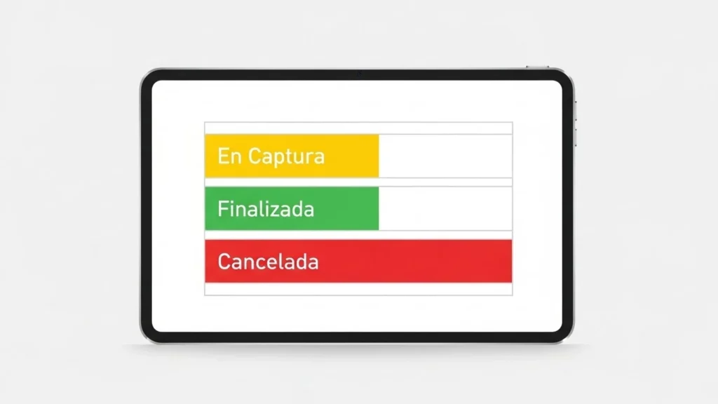 Tabla explicativa de los estatus de solicitud en la plataforma SUBES.